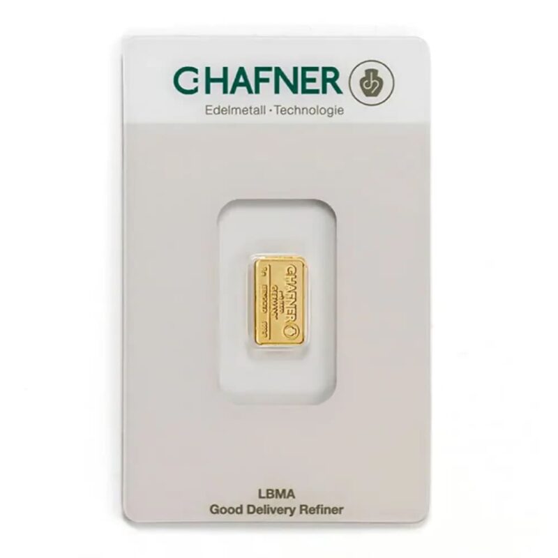 Sztabka złota – C-Hafner – 1 g Sztabka złota – C-Hafner – 1 g