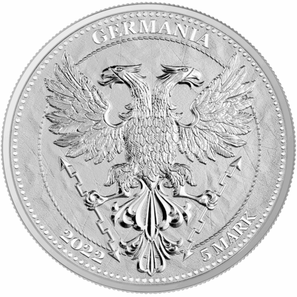 Srebrna moneta Linden Leaf 2022 – Germania Mint – 1 oz Ag 9999 – liść lipy z serii Mythical Forest
