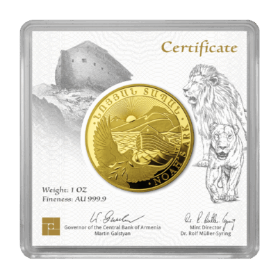 Złota Moneta Kraków KupSZTABKI Armenia 2024 - Noah's Ark Au999.9 1oz