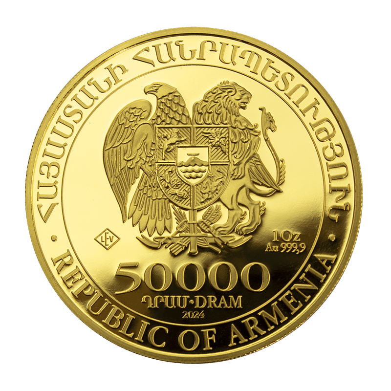 Złota Moneta Kraków KupSZTABKI Armenia 2024 – Noah’s Ark Au999.9 1oz