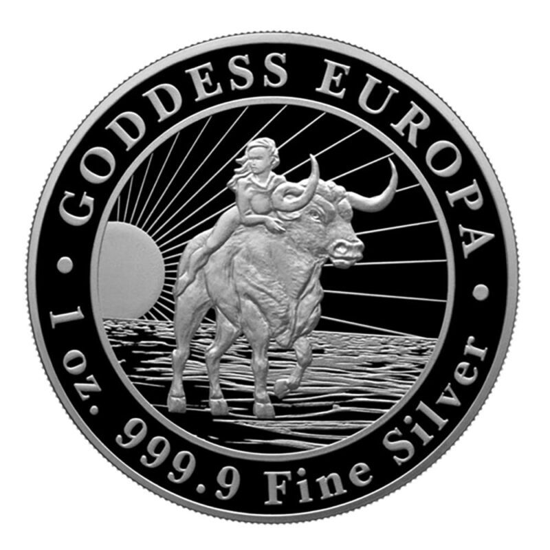 Srebrna moneta Bogini Europa 1 oz Srebrna moneta Bogini Europa 1 oz