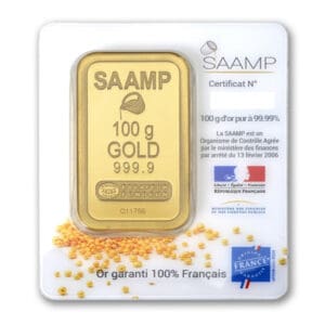 Sztabka Złota - SAAMP - 100 g