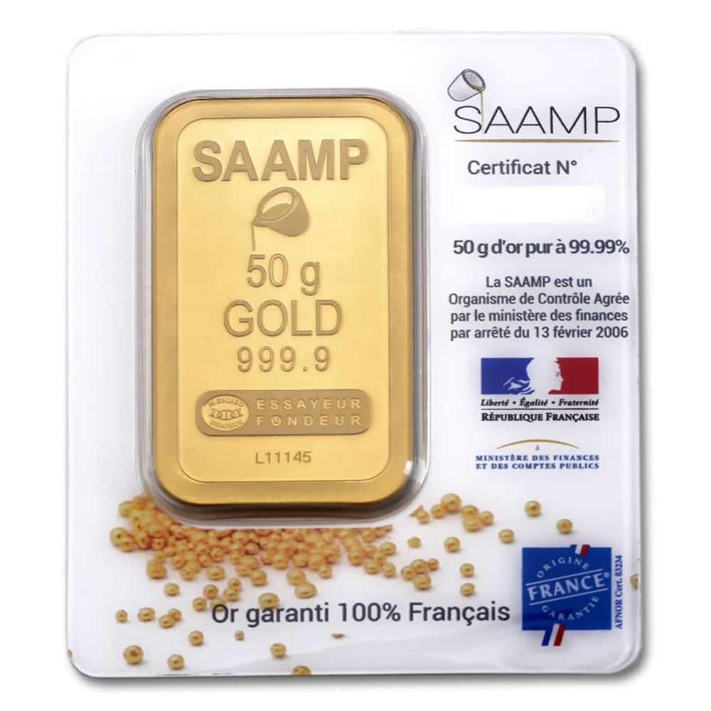 Sztabka Złota – SAAMP – 50 g