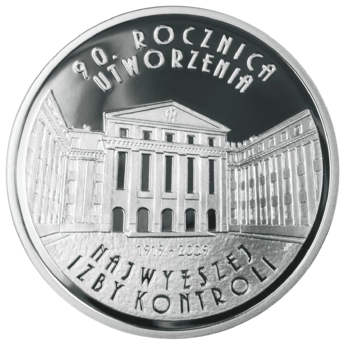 Srebrna-moneta-10zł-2009r-90-Rocznica-Utworzenia-Najwyższej-Izby-Kontroli-1919-2009-KupSZTABKI_pl