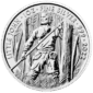 Srebrna moneta Little John 2022 – rewers z Little Johnem w lesie Sherwood, awers z portretem Królowej Elżbiety II. Srebrna moneta Kraków Little John Mity i legendy Silver coin Myths and Legends KupSZTABKI Starowiślna Kraków