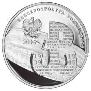 Srebrna moneta 10 zł Polskie Państwo Podziemne 70. rocznica KupSZTABKI.pl Kraków Starowiślna