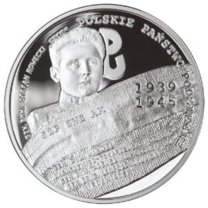 Srebrna moneta 10 zł Polskie Państwo Podziemne 70. rocznica KupSZTABKI.pl Kraków Starowiślna
