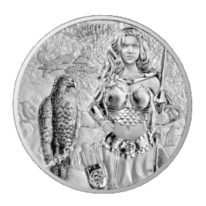 Srebrna moneta Arnhild 2025 – Germania Mint – 1 oz Ag 9999 – waleczna walkiria z nordyckiej sagi