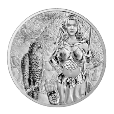 Srebrna moneta Arnhild 2025 – Germania Mint – 1 oz Ag 9999 – waleczna walkiria z nordyckiej sagi