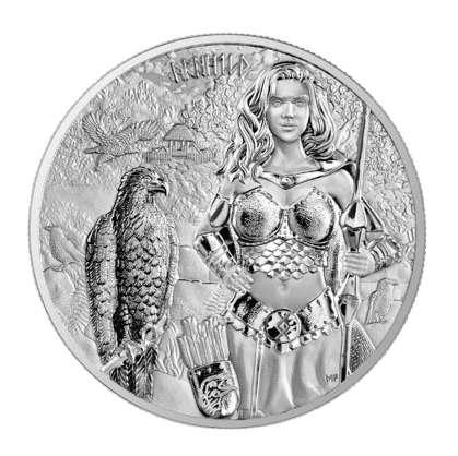Srebrna moneta Arnhild 2025 – Germania Mint – 1 oz Ag 9999 – waleczna walkiria z nordyckiej sagi