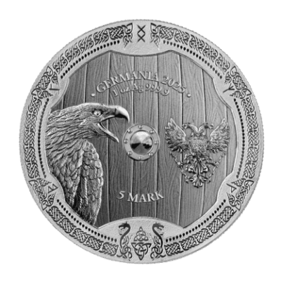 Srebrna moneta Arnhild 2025 – Germania Mint – 1 oz Ag 9999 – waleczna walkiria z nordyckiej sagi