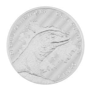 Srebrna moneta Black Lizard 2024 – Chorwacja – 1 oz Ag 9999 – czarna jaszczurka Podarcis melisellensis
