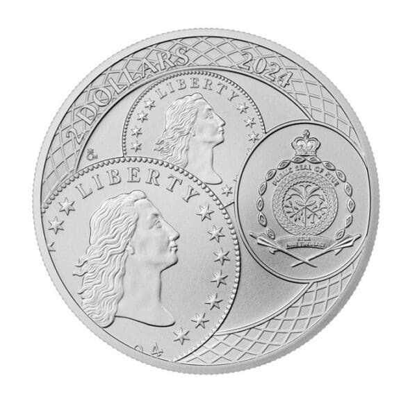 Srebrna moneta Tolar/Dollar 2024 – Niue – 1 oz Ag 999 – Czech Mint – połączenie walut Mennica Kraków Srebrna moneta KupSZTABKI Niue 2024 - Tolar Dollar Ag 999 1 oz BU capsule