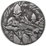 Srebrna moneta Alien 2024 – Samoa – 1 oz Ag 999 – futurystyczny Obcy w stylu sci-fi Mennica Kraków KupSZTABKI