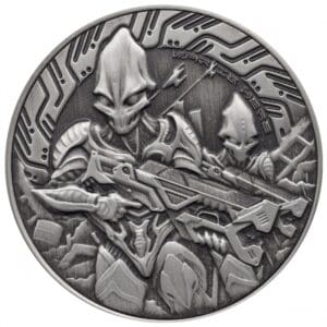 Srebrna moneta Alien 2024 – Samoa – 1 oz Ag 999 – futurystyczny Obcy w stylu sci-fi Mennica Kraków KupSZTABKI