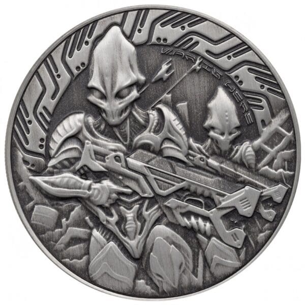 Srebrna moneta Alien 2024 – Samoa – 1 oz Ag 999 – futurystyczny Obcy w stylu sci-fi Mennica Kraków KupSZTABKI