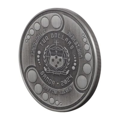 Srebrna moneta Alien 2024 – Samoa – 1 oz Ag 999 – futurystyczny Obcy w stylu sci-fi Mennica Kraków KupSZTABKI