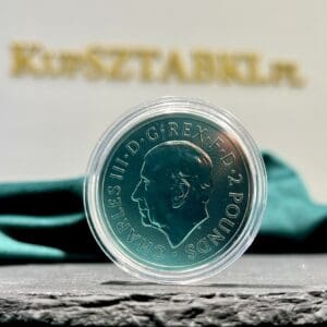 Awers money Britannia i Liberty 2024 – wizerunek Króla Karola III