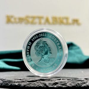 Rewers srebrnej monety Australian Wedge-Tailed Eagle 2023 przedstawiający orła klinowego – 1 oz srebra 99,99% czystości