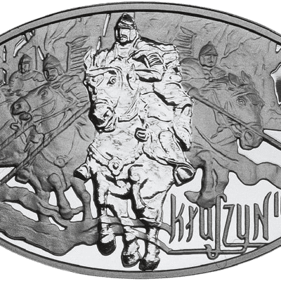 Srebrna moneta Wielkie Bitwy – Kłuszyn 1610 10 zł 2010 – awers i rewers, moneta kolekcjonerska NBP