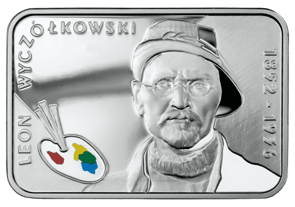 Srebrna moneta Leon Wyczółkowski 20 zł 2007 – awers i rewers, moneta kolekcjonerska NBP Srebrne monety Kraków Leon Wyczółkowski 20zł 2007 Kraków Starowiśna KupSZTABKI