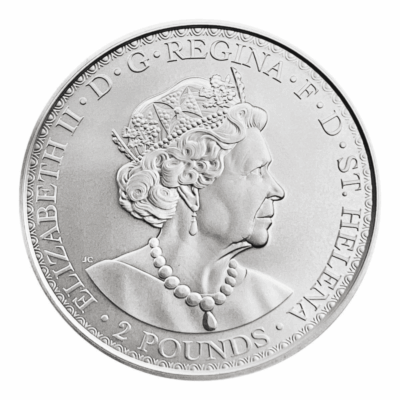 Srebrna moneta Una and The Lion 2022 – 2 oz Ag 999 – St. Helena – księżniczka Una i lew, limitowana edycja