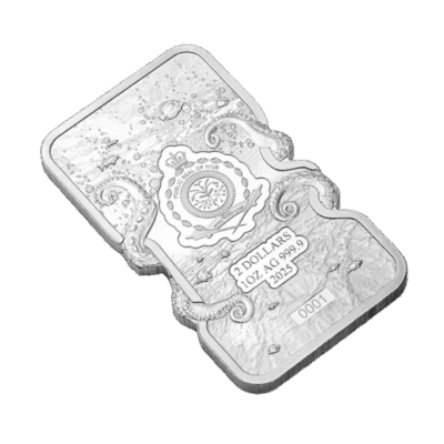 Sztabka srebra 1 oz PAMP Ośmiornica Ag 999 Sztabka srebra Kraków Tanie srebro Kraków starowiślna silver bar 1oz KupSZTABKI.pl