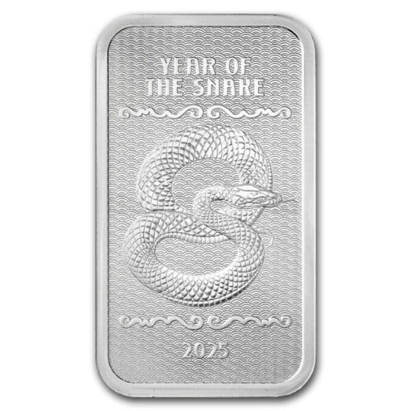 Sztabka srebra 5 oz PAMP Year of the Snake 2025 Ag 999 Sztabka srebra Kraków Tanie srebro Kraków starowiślna silver bar 5 oz KupSZTABKI.pl