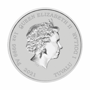 Srebrna moneta Marge i Maggie Simpson 2021 Tuvalu 1 oz Ag 9999 – seria The Simpsons z Perth Mint