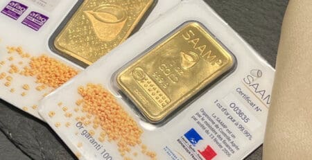 Złote sztabki SAAMP 1 oz w oryginalnym certyfikacie – KupSZTABKI.pl