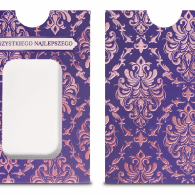 opakowanie na sztabkę Blister okazowy Wszystkiego najlepszego na złotą lub srebrną sztabkę – elegancki prezent na urodziny Opakowanie na sztabkę Blister okolicznościowy na złotą lub srebrną Sztabkę Sztabka srebra Urodzinowy Happy Birthday Kraków Starowiślna KupSZTABKI