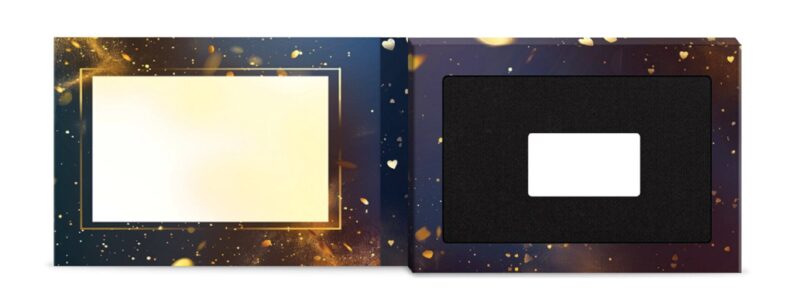 Opakowanie na sztabkę Blister okolicznościowy Happy Birthday na złotą lub srebrną sztabkę – elegancki prezent urodzinowy