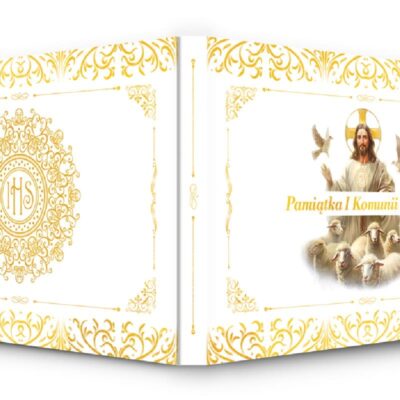 Opakowanie na sztabkę Blister okolicznościowy Pamiątka I Komunii Świętej na złotą lub srebrną sztabkę – elegancki prezent na Komunię