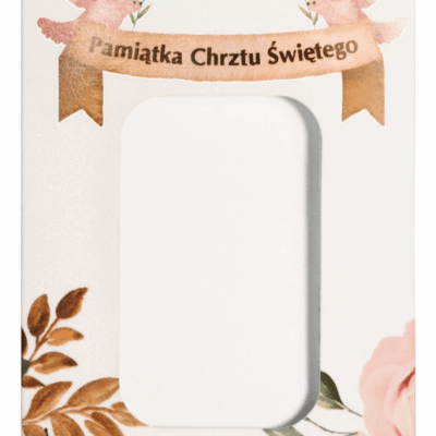 Blister okolicznościowy Pamiątka Chrztu Świętego na złotą lub srebrną sztabkę – elegancki prezent na Chrzest Opakowanie na sztabkę blister okolicznościowy Pamiątka Chrztu Świętego Kraków Starowiślna KupSZTABKI
