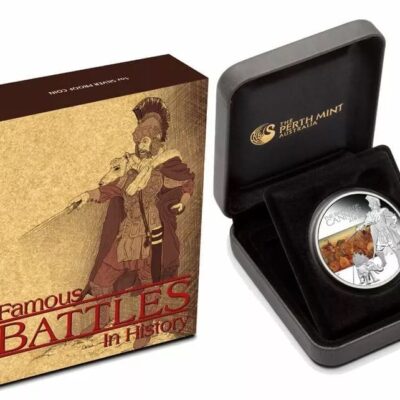 Srebrna moneta Famous Battles in History: Cannae 216 BC - 1 oz - The Perth Mint Australia Srebrna moneta Kraków famous battles in History 1oz srebro Kraków Starowiślna Srebrne monety KupSZTABKI Tavalau 2009 1 dollar The Perth mint Australia