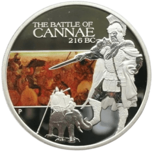 Srebrna moneta Famous Battles in History: Cannae 216 BC - 1 oz - The Perth Mint Australia Srebrna moneta Kraków famous battles in History 1oz srebro Kraków Starowiślna Srebrne monety KupSZTABKI Tavalau 2009 1 dollar The Perth mint Australia