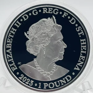 Srebrna moneta Una and The Lion 2023 St. Helena – 1 oz Ag 999 w etui kolekcjonerskim z certyfikatem