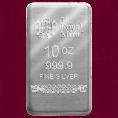 Sztabka srebra 10 oz Odin The Royal Mint x Germania Mint Ag 9999
