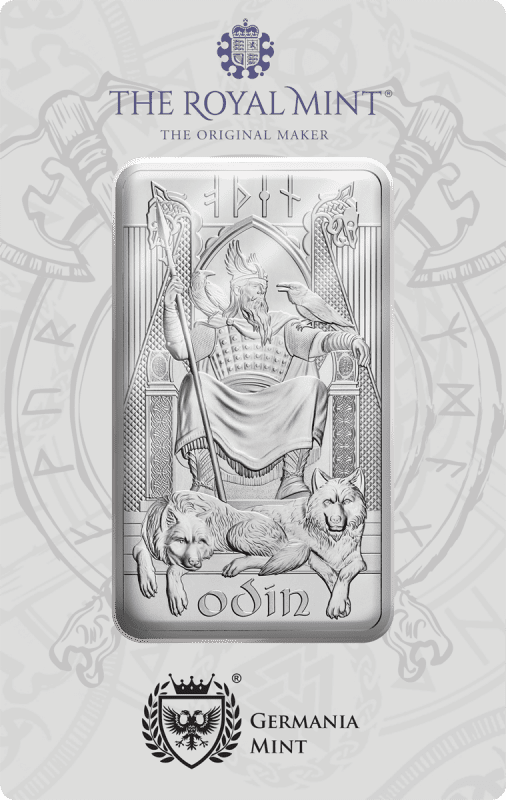 Sztabka srebra 10 oz Odin The Royal Mint x Germania Mint Ag 9999