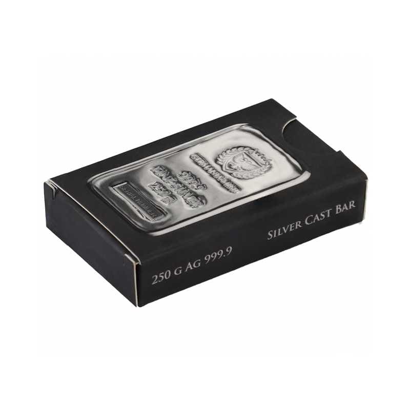 Sztabka srebra 250 g Germania Mint Ag 9999
