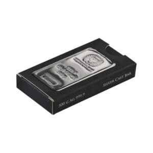Sztabka srebra 500 g Germania Mint Ag 9999 Sztabka srebra Kraków Starowiślna KupSZTABKI 500g 999 Germania Mint