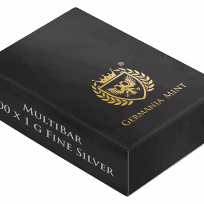 Sztabka srebra dzielona Germania Mint MultiBar 100 x 1 g Ag 9999 Sztabka srebra dzielona 100 x 1g Kraków Starowiślna KupSZTABKI Sztabki srebra małe wagi Germania Mint