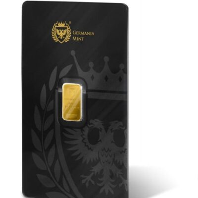 Sztabka złota 1 g Germania Mint – inwestycyjne złoto w eleganckim opakowaniu Sztabka złota 1g Kraków KupSZTABKI Starowiślna Gold Bar Tanie złoto Kraków