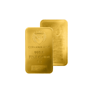 Sztabka złota 1 g Germania Mint – inwestycyjne złoto w eleganckim opakowaniu Sztabka złota 1g Kraków KupSZTABKI Starowiślna Gold Bar Tanie złoto Kraków