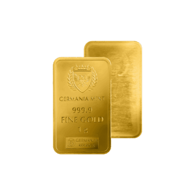 Sztabka złota 1 g Germania Mint – inwestycyjne złoto w eleganckim opakowaniu Sztabka złota 1g Kraków KupSZTABKI Starowiślna Gold Bar Tanie złoto Kraków