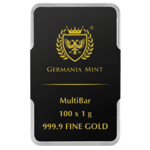Germania Mint Gold MultiBar 100 x 1 g - sztabka złota 999.9 w plastikowym opakowaniu