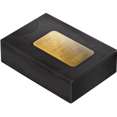 Germania Mint Gold MultiBar 100 x 1 g - sztabka złota 999.9 w plastikowym opakowaniu
