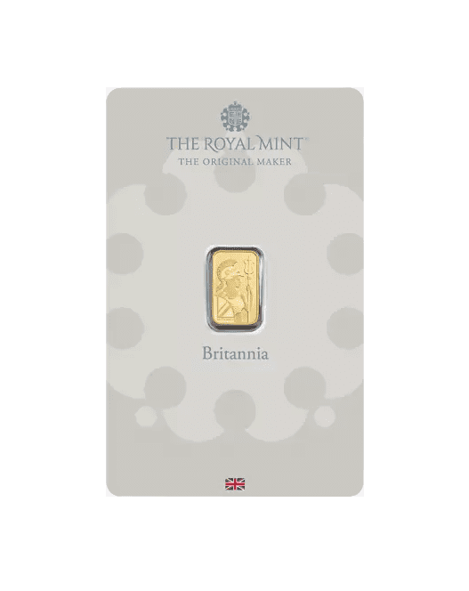 Złota sztabka 1 g The Royal Mint Britannia – KupSZTABKI.pl Kraków Starowiślna