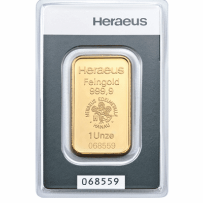 Złota sztabka 1 oz Argor-Heraeus Au 999.9 – KupSZTABKI.pl Kraków Starowiślna