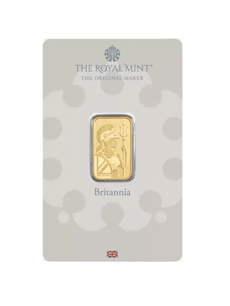 Złota sztabka 5 g The Royal Mint Britannia – KupSZTABKI.pl Kraków Starowiślna